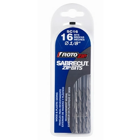 Rotozip Wood - ROTOZIP SC16 Sabercut Drywall Bit,HSS,PK16