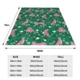 thumbnail image 3 of Honeii Tropical Leopard Print Fleece Blanket - Throw Blanket for Bed, Sofa, Couch, Camping, and Travel , Microplush Ultra Soft Warm Blanket-40"x30", 3 of 7