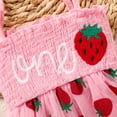 thumbnail image 6 of ZEHJUHAN Baby Girl's Birthday Sleeveless Printed Mesh Tutu Romper with Bow Headband, Letter & Ruffle Detail Pink2，12-18M, 6 of 10