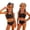 Black, variant on Girls Swimsuits Size 7-8 Two Piece Sets Swimming Bikinis Beach Vacation Bathing Suits Summer Cute Fruit Print Girls Fashion Swim Suit Kids Bikini Swimwear Pink 7-8 Years