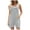 Grey, variant on Riforla Summer Rompers for Women Dressy Casual Wide Leg Short Jumpsuits with Pockets Adjustable Strap Loose Overall Shorts Blue XL