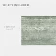 thumbnail image 4 of Noble Linens Pinstripe Cotton Bath Mat, 24 in x 17 in, Sage, 4 of 11