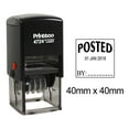 thumbnail image 1 of Printtoo Office Stationery Dater Stamp Self Inking With Posted By Text Date Rubber Stamp-Black, 1 of 3