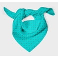 thumbnail image 3 of Bimba Green Cross & Geometric Pure Silk Printed Head Bandanas Summer Neck Wrap Scarf 40 x 40 Inches, 3 of 6
