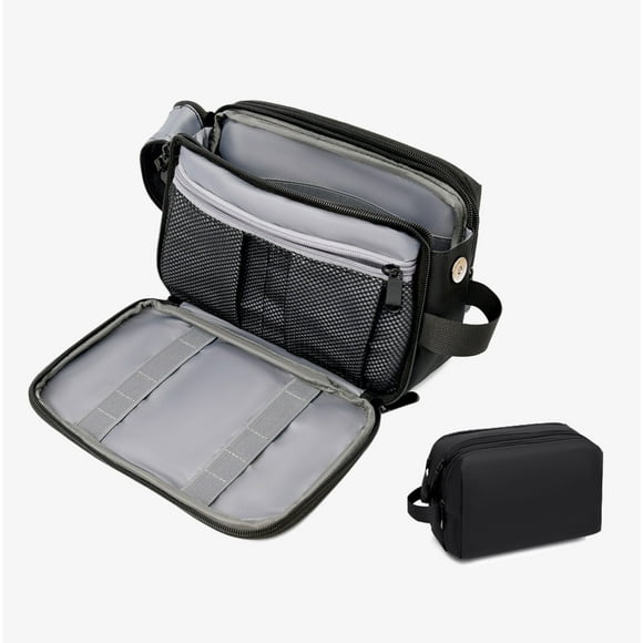 Travel Organizer for Grooming Essentials & Shower Accessories, Ideal Door Hanging Kit Men's Waterproof Toiletry Bag