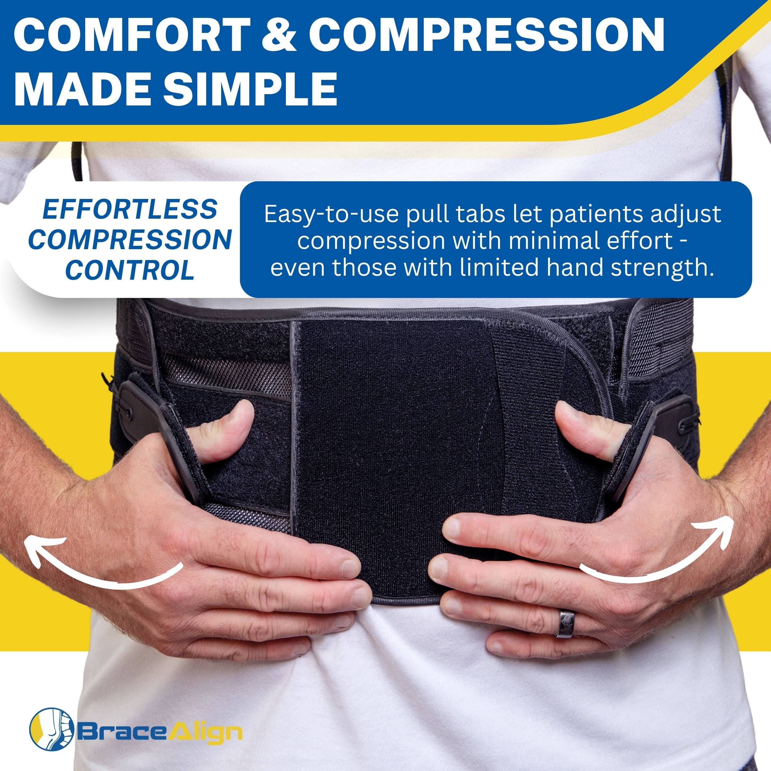 Brace Align ComfortCore TLSO Back Brace - Thoracic Lumbar Support for Kyphosis, Herniated Disc & Spinal Stenosis (PDAC L0456 L0457)