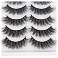 thumbnail image 2 of Fiudx Pestañas Postizas 3D, Gruesas y Rizadas, Suaves y de Aspecto Natural, Fáciles de Aplicar, Ideales para Selfies En Bodas y Fiestas, Realzan La Mirada, Paquete de 5 Pares., 2 of 6