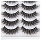 thumbnail image 3 of Xihbxyly Pestañas Postizas 3D, Gruesas y Rizadas, Suaves y de Aspecto Natural, Fáciles de Aplicar, Ideales para Selfies En Bodas y Fiestas, Realzan La Mirada, Paquete de 5 Pares., 3 of 7