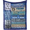 thumbnail image 1 of LHSHID 13th Birthday Blanket Gifts for Boys and Girls 40x50in, 1 of 7
