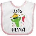 thumbnail image 3 of Inktastic Cinco De Mayo Let's Fiesta Cute Cactus with Sombrero Boys or Girls Baby Bib, 3 of 4