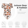 thumbnail image 4 of Balery Sushi Roll Body de cuello redondo de manga corta para mujer Tops de manga corta Tops básicos-X-Large, 4 of 7