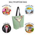 thumbnail image 7 of FORMRS Womens Canvas Tote Bag with Zipper Inner Pocket Shoulder Handbag, Lemon Juice, 7 of 7