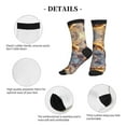thumbnail image 6 of Crew Socks for Women Men, Winter snowy cute bee A  Moisture Running Athletic Football Striped Socks Cushion Tube Socks, 6 of 7