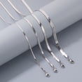 thumbnail image 4 of Xioeram Lady Snake Bone Chain Necklace Lightweight Adjustable with Extended Chain Luster Titanium Steel Valentines Day Gift Jewelry for Dates Work Parties, 4 of 8