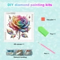 thumbnail image 2 of Colourful Rose Diamond Art Painting Kit, 2 of 6