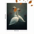thumbnail image 3 of UXIEQU Elegant Swan Couple Canvas Wall Art 15.75x11.81 Inches, 3 of 8