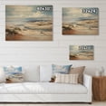 thumbnail image 4 of Designart "Coastal Dunes Coastal Sand art painting V" Landscapes Print on Natural Pine Wood, 4 of 5