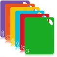 thumbnail image 1 of Juego de alfombrillas para tabla de cortar de cocina de plástico flexible extragrueso, juego de 6, 1 of 5