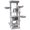 Light Gray, variant on Zephypaws 68" Multi-Level Cat Tree Tower with 6 Platforms, Sisal Scratching Posts, Hammocks & Hideaways, Light Gray