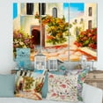 thumbnail image 2 of Designart ' The Mountain With Flowers With Little House I ' Nautical & Coastal Canvas Wall Art Print, 2 of 3