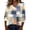 Beige, variant on 3/4 Length Sleeve Womens Tops 2026 Spring Summer Floral Printed V Neck T Shirts Blouse