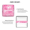 thumbnail image 5 of Naloa Breast Cancer Awareness (3) Tissue Box CoverLeather Tissue Holder Square Facial Tissue Case Facial Paper Organizer Dispenser for Bathroom, Vanity Countertop, Tabletop, Car, 5 of 8