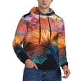 thumbnail image 2 of Naloa Bioluminescent Underwater Flower Men's Casual Hooded Collar Drawstring Hoodies Pullover Sweatshirts Casual Long Sleeve Shirts-3X-Large, 2 of 7