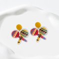 thumbnail image 4 of Aretes colgantes coloridos Yashi Forma de cactus sombrero de poni botella de vino, 4 of 5