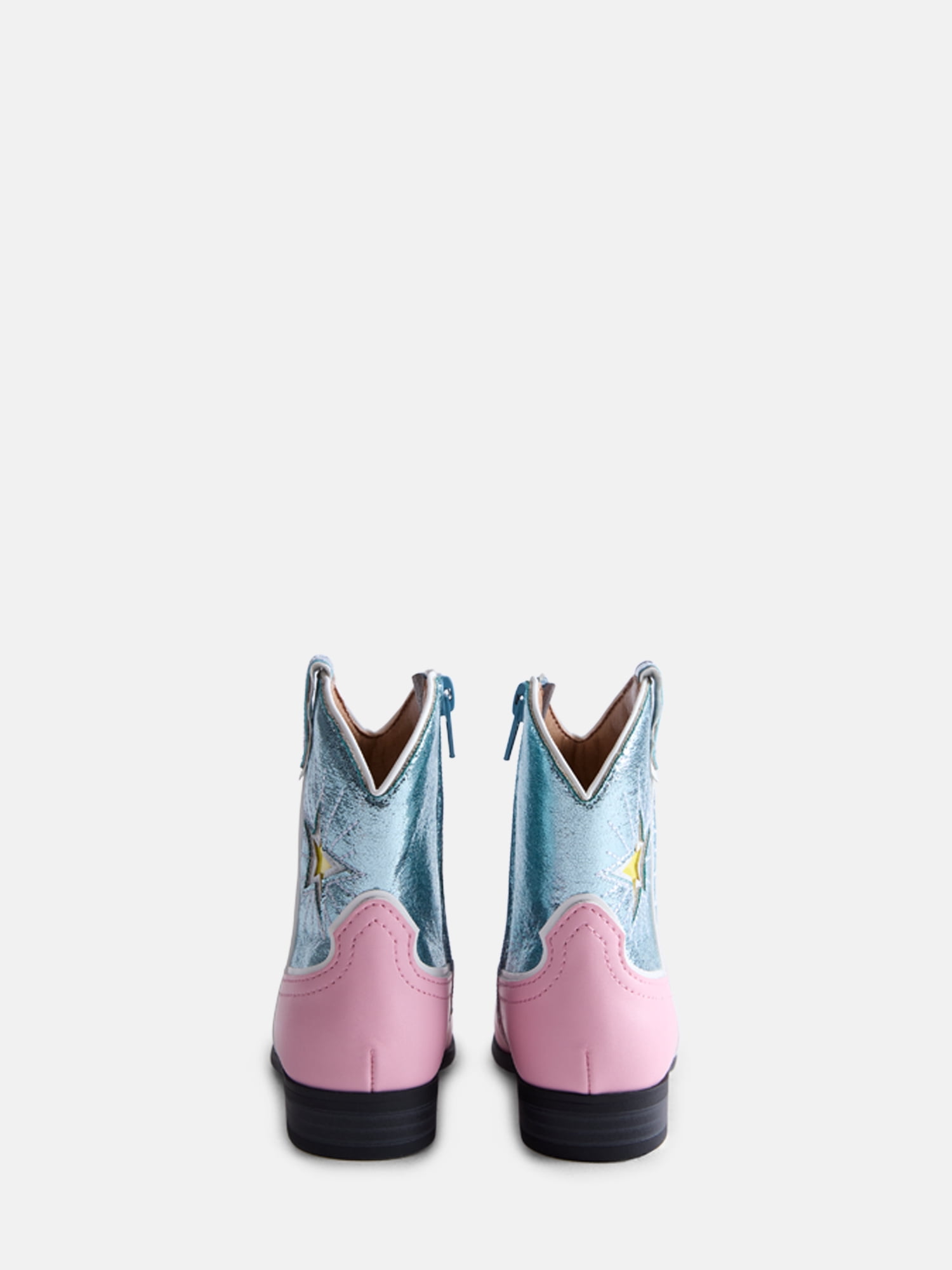 Wonder Nation Little Girl & Big Girl Metallic Star Western Boot