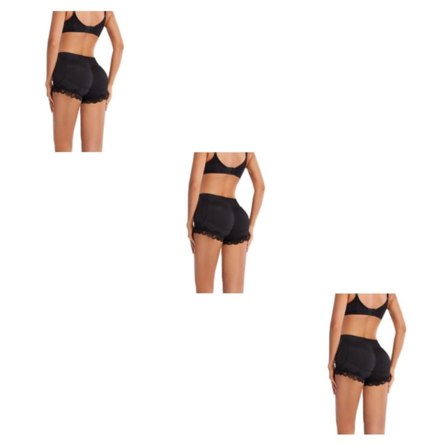 Youkk 1/2/3/5 Control With Sponge Pads For Comfortable And Curvaceous Butt Sponge black XXL 3PCS
