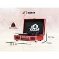thumbnail image 3 of VICTOR Metro 3-Speed Portable Suitcase Turntable Record Player with Dual Bluetooth In & Out and Built-in Stereo Speakers, Black (VSRP-800-BK), 3 of 11