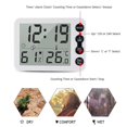 thumbnail image 3 of Digital Indoor Thermometer & Hygrometer with Clock LCD Display ℃/ ℉ Selectable Countdown Timer Accurate Temperature Humidity Monitor for Home Office, 3 of 5