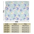 thumbnail image 3 of KLL Fleece Blanket Plush Throw Blanket Colorful Butterfly ,Soft Fuzzy Cozy Flannel Blanket for Couch Sofa Bed.(40"x30" ), 3 of 7