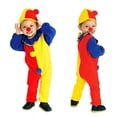 thumbnail image 3 of Children Kids Baby Jumpsuits & Rompers+Hat Halloween Carnival Clown Circus Cosplay Costumes Party Clothes, 3 of 5