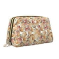 thumbnail image 2 of Easygdp Seashells Leather Makeup Bag Zipper Pouch Travel Cosmetic Organizer for Women and Girls, Make up Bag with Zipper, 2 of 8