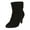 Black, variant on Kourt Bootie Short Ankle Boot Low Heel Women's Winter Shoes (Wide Widths Available)
