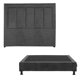 thumbnail image 2 of Box Base Cama Queen Size+Cabecera Davos Gris Carbon+Almohada 2Pack+Protector Cloud+Sabanas Softy+Edredon Homy, 2 of 8