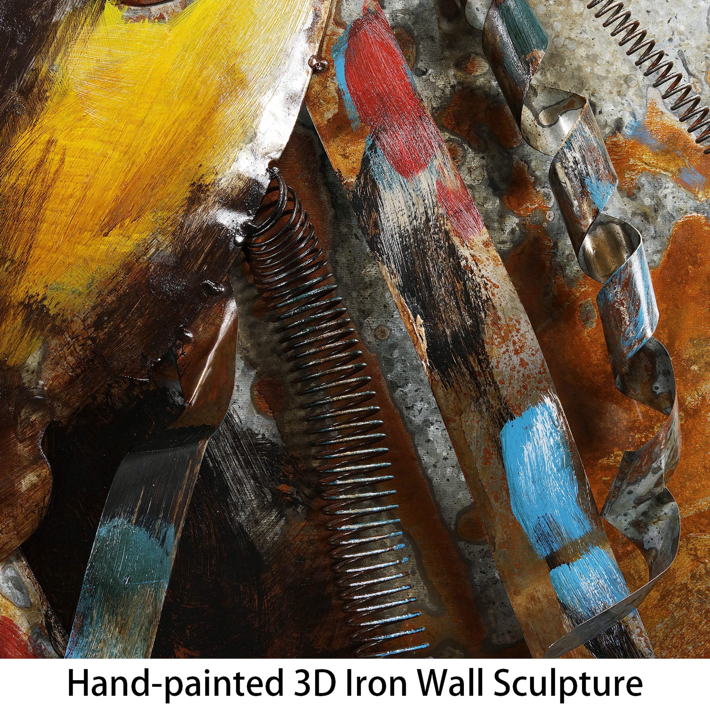 Empire Art Direct "Homme 1" Mixed Media Iron Hand Painted Dimensional Wall Décor