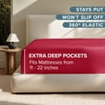 thumbnail image 4 of (2 pack) Bare Home Fitted Sheet - 22" Extra Deep Pocket - Premium 1800 Collection - Queen, Red, 4 of 7