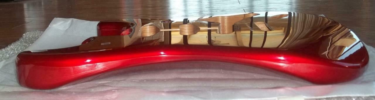 Fender® MIM Candy Apple Red Alder Strat Body~2 7/32" Bridge~S/S/S~4.2 lbs~New