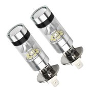 2X H1 LED Nebel Scheinwerfer Kit 100W DC 12V Fern-/Abblendlicht Birnen Halogen