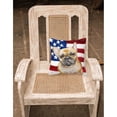 thumbnail image 2 of Carolines Treasures BB9688PW1818 French Bulldog Patriotic Fabric Decorative Pillow  18H x18W multicolor, 2 of 2