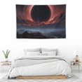 thumbnail image 4 of COMIO  Fantasy Planet Tapestry Wall Hanging Mountain Desert Canyon Wild Tapestry Celestial Solar Eclipse Sun Natural Scenery Tapestries for Bedroom Living Room Dorm, 4 of 7