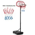 Costway Portable Basketball Hoop Stand Height Adjustable Goal Backboard