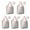 Red and Yellow, variant on 5 Pack Foldable Shopping Bag,Red and Yellow Christmas Pattern Reusable Grocery Bags with Pockets,Large Reusable Tote Bags with Handles Waterproof & Lightweight
