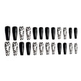 thumbnail image 4 of 24 uñas postizas extra largas para mujer, juego de pegamento para uñas postizas con forma de ataúd, 4 of 5