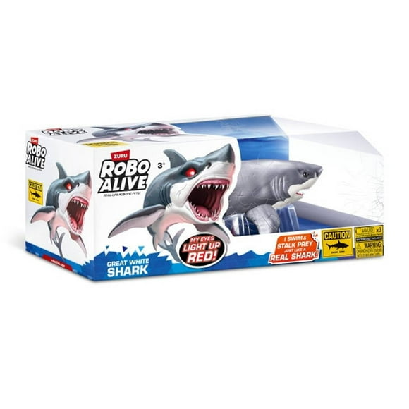 Figura Robo Alive Tiburón con Luz y Movimiento