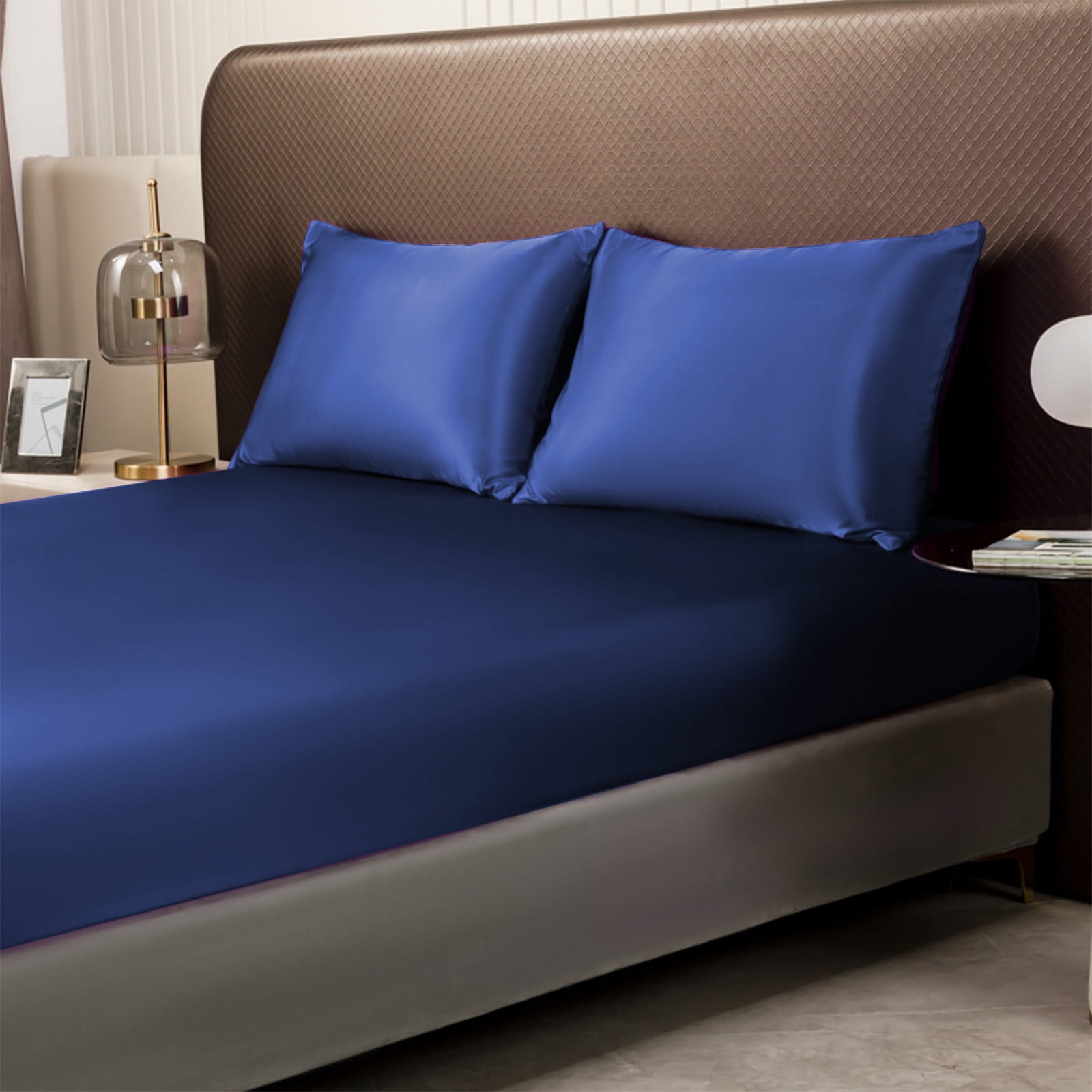 Outoloxit Mattress Protector, Fitted Sheet Mattress Cover Piece Non Slip  Fixed Bed Cover Full Cover Mattress Protector Bed Cover, Blue - Walmart.com, image size:1600x1600