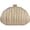 Gold, variant on QWINEE Women's Shell Shaped Clutch Purse Ruched Mini Crossbody Bag Elegant Evening Handbag with Chain Strap,Solid Beige,1