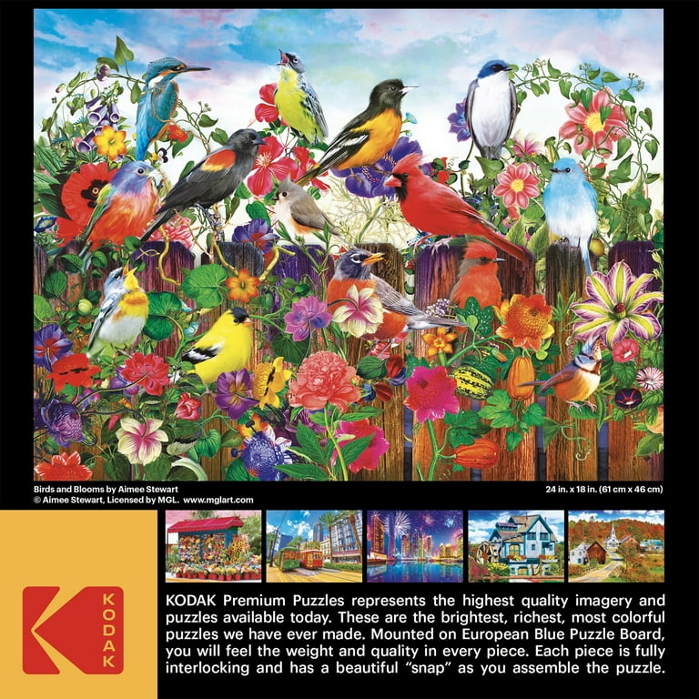 Kodak Birds and Blooms Jigsaw Puzzle - 550-Piece Puzzle